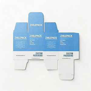 Boîte Cadeau Cosmétiques & Gâteaux de Lune en Carton <span class=keywords><strong>Blanc</strong></span> et Carton Ondulé avec Logo Imprimé Floqué et Gaufré - Product Image 4