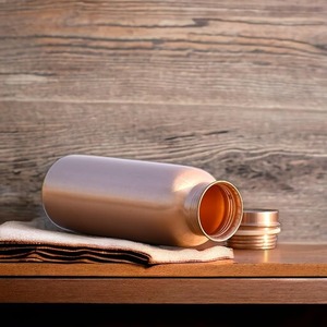 100% bouteille en cuivre pur pour la santé bouteille d'eau de yoga bouteille en cuivre sans joint et anti-fuite la plus vendue - Product Image 3
