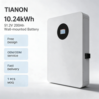 Batterie hybride LiFePO4 25,6V 200Ah 5kWh à écran tactile intelligent, montée sur rack, protection IP21, compatible CANbus, BMS, usage domestique AC