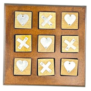 Jeu de société Tic Tac Toe en bois élégant pour enfants, adultes et famille, améliore la stratégie de réflexion et le plaisir de jeu en intérieur - Product Image 6