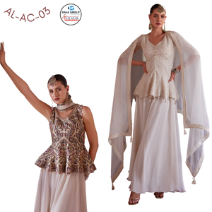 Elegante poliéster Premium Kurti/Traje/Kurta Estilo indio y pakistaní Tendencias para bodas y fiestas - Product Image 3