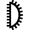 DIN 7261 Workshop <b>File</b> 250mm Length 25x7mm Cross-Section 3 Half-Round Cut 2K-Ergo PFERD Rasp - Product Image 3