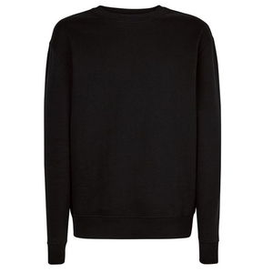 Haute qualité 350GSM 100% coton goutte épaule unisexe surdimensionné sweat col rond sweat-shirt - Product Image 3