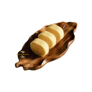 Bandeja de servir de madera premium con forma de hoja, hecha a mano con madera natural para cocina y restaurante. - Product Image 1