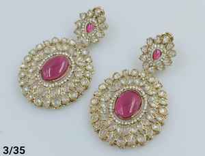 Latest Designer Indian Wholesale Jewelry of Jhumka Kundan Earrings New Collections for Women's Stylish Earrings Collection 2024 - Product Image 3