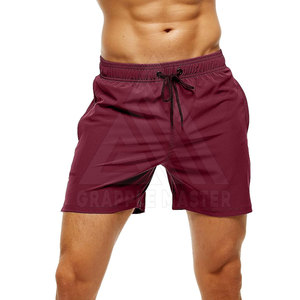 Shorts de sport pour hommes High Street, best-seller, bonne qualité, design de logo personnalisé, vente chaude, tissu en coton uni, respirant, séchage rapide - Product Image 4