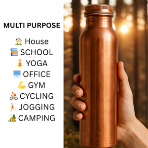 Botella de agua de cobre directa de fábrica más vendida Drinkware pintado de cobre puro a un precio razonable para venta al por mayor - Product Image 3