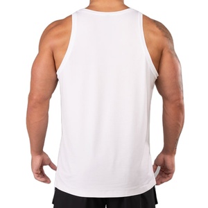 <b>Men</b> Gym Shirt Cut Out Vest Plain Custom Logo Blank Workout Training <b>Singlet</b> Longline High Quality Eco Friendly Y Back Tank Top - Product Image 6