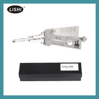 Ganzúa 2 en 1 Lishi B111 (GM37W) de Acero Inoxidable, Ganzúa y Decodificador Automático para Cerrajeros Automotrices Profesionales