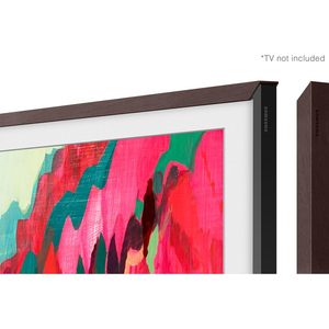 Téléviseur QLED 65 pouces The Frame Pro 4K avec cadre de protection marron, support mural fin, guide de câblage, installation facile - Product Image 2
