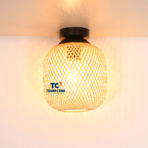 SOMBRA DE RATÁN hecha a mano al mejor precio para lámparas colgantes de techo, ideales para sala de estar, dormitorio o comedor, decoración de espacio - Product Image 1