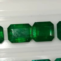 Piedra de Esmeralda Verde Natural de Zambia, Calidad AAA, Brillo Excelente, Forma Octogonal, 20% de Descuento, Regalo Hecho a Mano H.A. Gemas