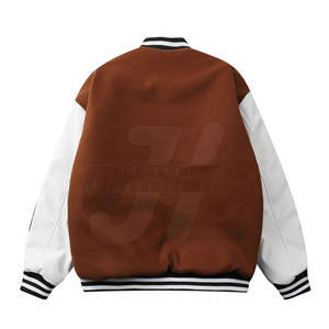 Nouvelle Arrivée Veste Letterman Homme Slim Fit en Laine Haute Qualité Personnalisable Service OEM Col Montant Respirante Hiver - Product Image 2