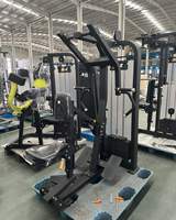 Máquina de Press de Pecho Vertical Comercial con Pila de Pesas de 70 kg, Equipo de Entrenamiento de Fuerza Sentado para Gimnasio Comercial
