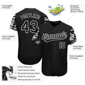 Haute qualité pas cher Sports de plein air personnalisé sublimé maillot de baseball sans couture meilleur mode personnalisé taux de gros respirant - Product Image 4