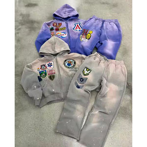 New Arrival Unisex Streetwear Hooded Autumn <b>Tracksuit</b> Customizable Regular Fit 100% Cotton Sportswear Wholesale - Product Image 6