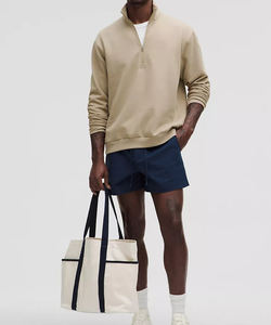 Sweat-shirt tendance à col rond et fermeture éclair sur le côté pour homme, tissu respirant, doux et chaud, vêtement de sport élégant - Product Image 4