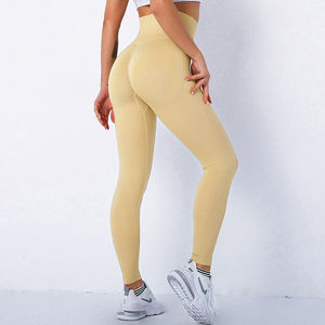Wholesale custom high waisted sports workout Yoga Pants <b>leggings</b> for women soft polyester gym fitness <b>leggings</b> <b>with</b> <b>pocket</b> OEM - Product Image 2