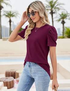 Camiseta publicitaria de promoción simple con logotipo de diseño personalizado al por mayor de fabricantes Premium - Product Image 3