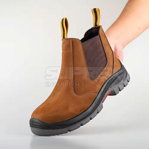Men High Quality Steel Toe <b>Work</b> <b>Boots</b> Heavy Duty Waterproof Slip Resistant Outdoor Industrial Ankle Support Footwear - Product Image 4
