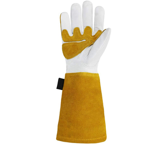 Gants de soudage TIG en cuir de qualité supérieure résistants à la chaleur Gants de soudage au pouce naturels légers - Product Image 6