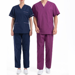 Unisex <b>Plus</b> <b>Size</b> Nursing <b>Scrubs</b> Suit High Quality Hospital Medical Use OEM Women's Nursing <b>Scrubs</b> Set Best Design Made Spandex - Product Image 1
