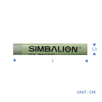 Ensemble de pastels à l'huile Simbalion professionnels de 24 couleurs, super lisses, qualité taïwanaise, grand format, matériel artistique haut de gamme EN 71-3 ASTM