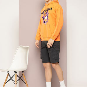 <b>Men's</b> <b>Yellow</b> Color <b>Hoodies</b> Pullover Soft Hooded Sweatshirts Long Sleeve Casual <b>Hoodies</b> With Pocket - Product Image 5