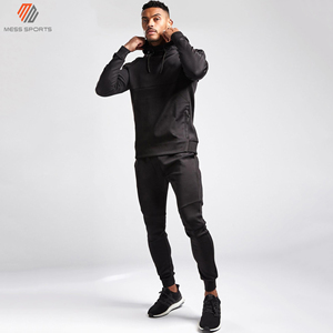 Vente flash MESS SPORTS Survêtement et ensemble de jogging pour homme personnalisé en coton 100% à séchage rapide, coupe-vent, respirant, de haute qualité - Product Image 2