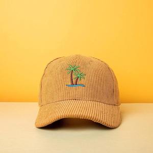 Casquettes de baseball personnalisées à visière droite, respirantes, en velours côtelé, non structurées, à 5 panneaux, pour le sport, avec broderie de logo, vente en gros - Product Image 4