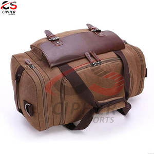 Nouveau style de sacs de sport en cuir de couleur unique imperméables Sports de plein air sacs de voyage en cuir personnalisés à vendre - Product Image 5