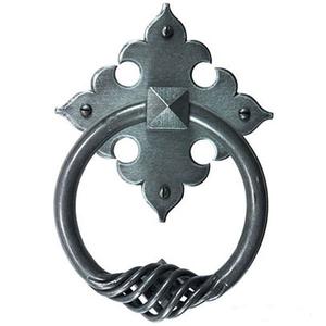 Knocker de porte en laiton de style royal, de haute qualité, vintage, noir, pour la maison, les hôtels, les villas, en gros - Product Image 3