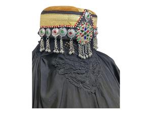 หมวกวินเทจแบบดั้งเดิมของชาวอัฟกานิสถาน ทำด้วยมือ ผ้าปักลายดอกไม้ น้ำหนักเบา คุณภาพสูง สำหรับผูกผม - Product Image 5