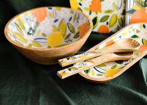 Cuencos de forma ovalada de madera desechables a precio económico, último diseño para servir ensalada mixta, Material de PC esmaltado para fiestas - Product Image 5