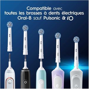 Têtes de brosse à dents Oral-B Pro Cross Action, poils en nylon doux, lot de 8, utilisation en extérieur et à domicile, s'adaptent aux boîtes aux lettres, adultes - Product Image 6