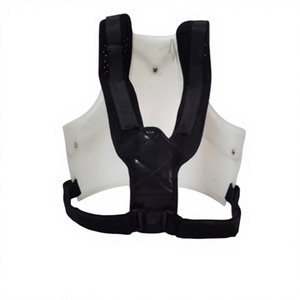 อุปกรณ์ป้องกันร่างกายสำหรับเทควันโด หนังแท้สีดำ ระบายอากาศได้ดี สำหรับมวยไทย มวยสากล ซานด้า ป้องกันหน้าท้อง - Product Image 1