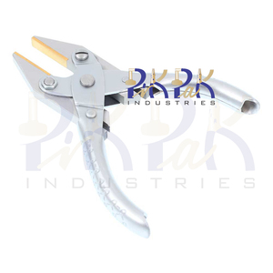 Pince à nez plat parallèle mâchoires en laiton sans ressort 125mm bijoux outils de fabrication de bijoux pour montre optique flexion emballage bricolage artisanat - Product Image 2