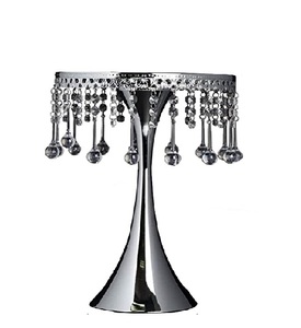 Support à gâteau de finition revêtu de poudre blanche arrondi nouveau Design support à gâteau en métal pour cérémonie de mariage ou anniversaire - Product Image 4