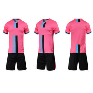 Nouvelle saison Logo personnalisé adulte unisexe football uniforme maillot 100% Polyester col en v couleurs et tailles personnalisées vêtements de sport - Product Image 4