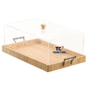 PRODUIT MEILLEURE VENTE Housse en rotin écologique avec plateau robuste, un décor chic essentiel et porte-fruits - Product Image 6