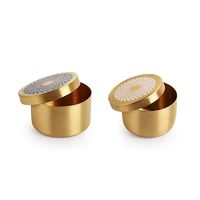 Pot en laiton haut de gamme au design unique, artisanat ethnique de qualité supérieure, durable, compatible lave-vaisselle, écologique, pour la décoration intérieure et le stockage alimentaire