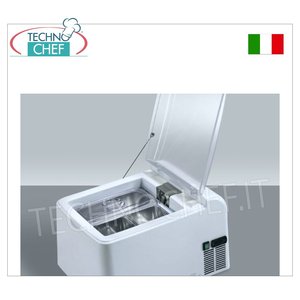 Vitrine à glaces de comptoir commerciale avec couvercle complet - Product Image 5