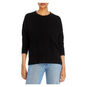 Cardigan in Cashmere Effetto Vissuto per Donna Aqua, Maglione con Cappuccio Traspirante Nero XS, Moda Casual per l'Inverno - Product Image 1