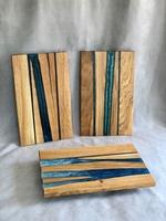 Planches à découper en bois d'olivier et en résine personnalisées Planches à découper en bois époxy faites à la main Planches de charcuterie de luxe
