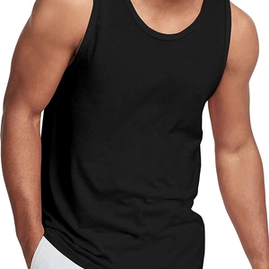 Camiseta sin mangas de calidad superior para hombre, tejido elástico de secado rápido para uso activo - Product Image 1