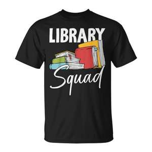Camiseta Library Squad para bibliotecarios y personal, diseño para amantes de los libros - Product Image 1