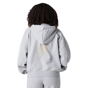 Colores Personalizados Otoño Invierno Conjunto Deportivo con Capucha para Mujer, Ecológico, 100% Algodón, Transpirable, Corte Holgado, Pantalones Joggers Sólidos - Product Image 4