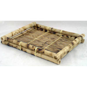 DreamCraft Modern Bamboo MDF Handmade Rectangular <b>Decor</b> <b>Tray</b> for Kitchen & Serving Home Use (Vietnam Origin) - Product Image 1
