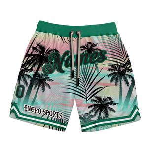 Manufacturer high quality Fashion <b>Shorts</b> Mesh Retro Color Block <b>Print</b> Plain Summer Streetwear Just Basketball <b>Shorts</b> Done - Product Image 1