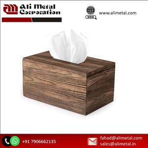 Servilletero hecho a mano de calidad superior, servilletero decorativo de mesa, dispensador de servilletas de lujo, caja de pañuelos de madera - Product Image 6